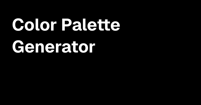 Color Palette Generator